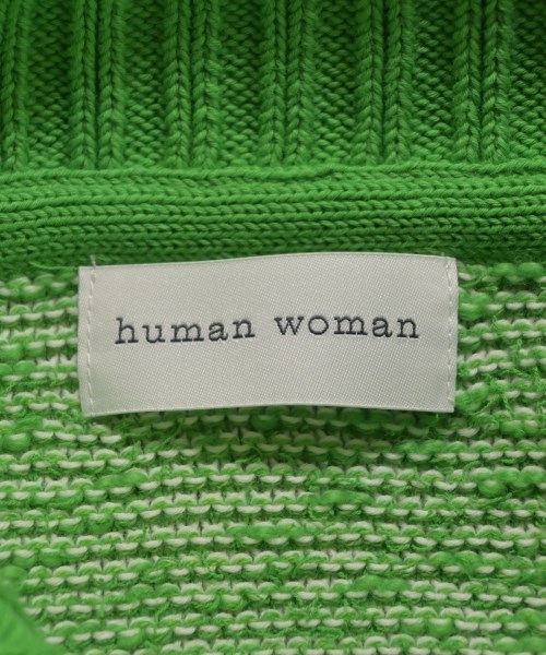 HUMAN WOMAN（ヒューマン　ウーマン）ニット・セーター 緑 サイズ:M レディース/2200642758385