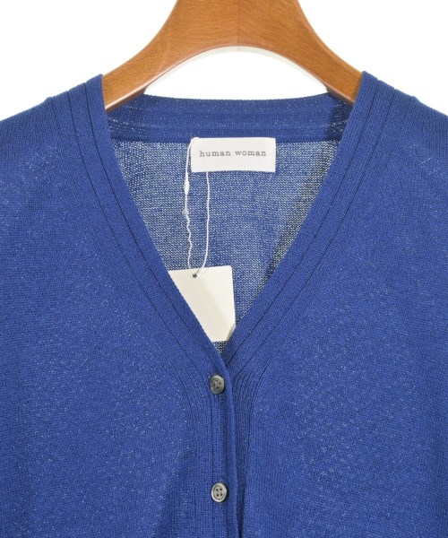 HUMAN WOMAN（ヒューマン　ウーマン）カーディガン 青 サイズ:M レディース/2200642758439