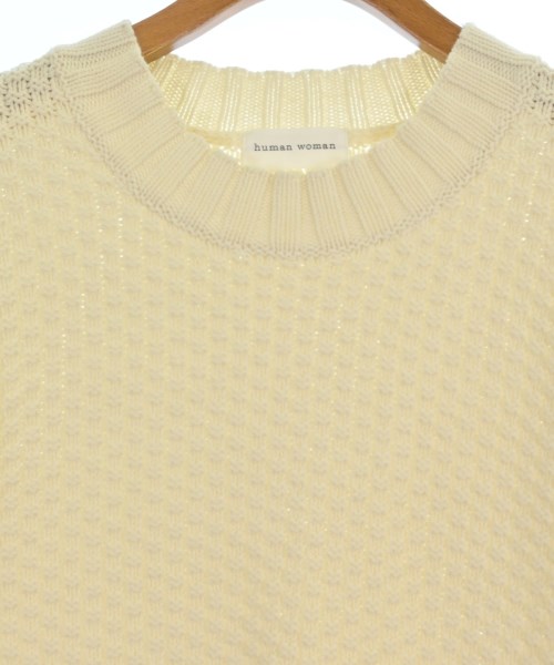 HUMAN WOMAN（ヒューマン　ウーマン）ニット・セーター 白 サイズ:M レディース/2200633390013