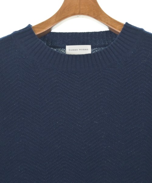 HUMAN WOMAN（ヒューマン　ウーマン）ニット・セーター 紺 サイズ:M レディース/2200637110082