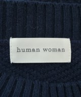 HUMAN WOMAN（ヒューマン　ウーマン）ニット・セーター 紺 サイズ:M レディース/2200637110082