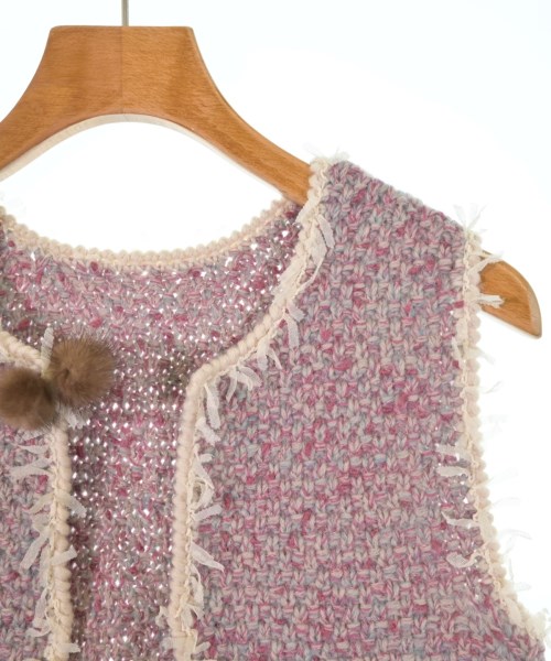 HUMAN WOMAN（ヒューマン　ウーマン）ベスト/ノースリーブ ピンク サイズ:M レディース/2200611973122