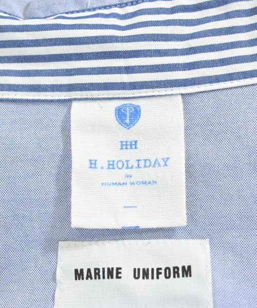 HUMAN WOMAN（ヒューマン　ウーマン）カジュアルシャツ 青 サイズ:2(M位) レディース/2200615882345