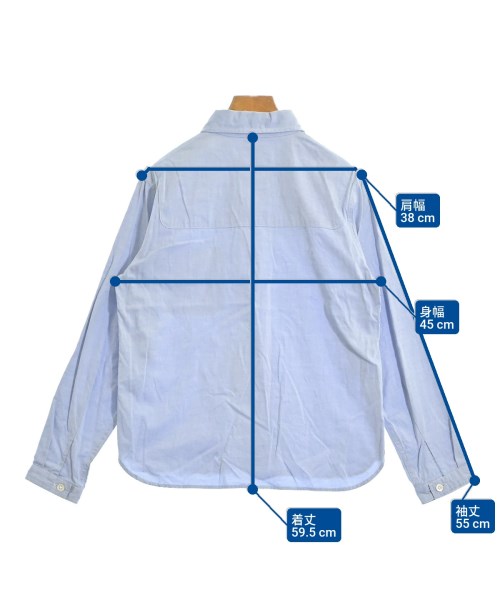 HUMAN WOMAN（ヒューマン　ウーマン）カジュアルシャツ 青 サイズ:2(M位) レディース/2200615882345