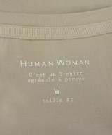 HUMAN WOMAN（ヒューマン　ウーマン）Tシャツ・カットソー グレー サイズ:M レディース/2200611528094