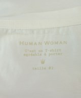 HUMAN WOMAN（ヒューマン　ウーマン）Tシャツ・カットソー 白 サイズ:M レディース/2200611528100