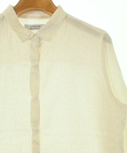 HUMAN WOMAN（ヒューマン　ウーマン）カジュアルシャツ 白 サイズ:M レディース/2200666500106