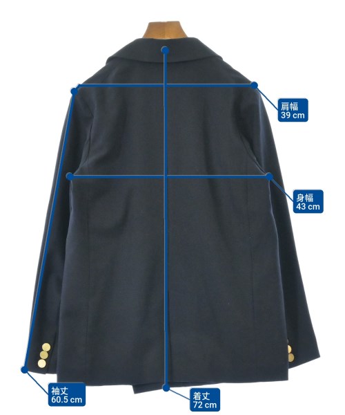 HUMAN WOMAN（ヒューマン　ウーマン）テーラードジャケット 紺 サイズ:M レディース/2200670111053