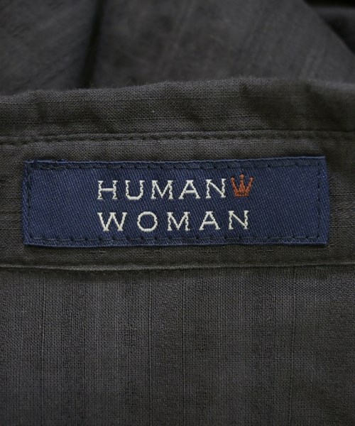 HUMAN WOMAN（ヒューマン　ウーマン）カジュアルシャツ グレー サイズ:M レディース/2200676153088