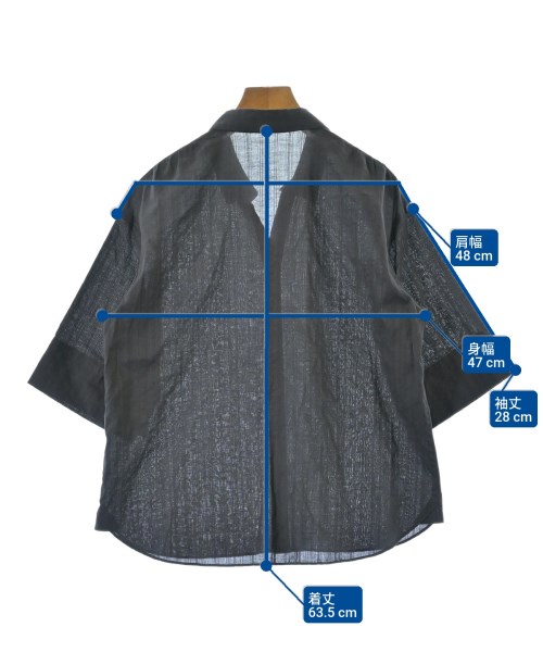 HUMAN WOMAN（ヒューマン　ウーマン）カジュアルシャツ グレー サイズ:M レディース/2200676153088