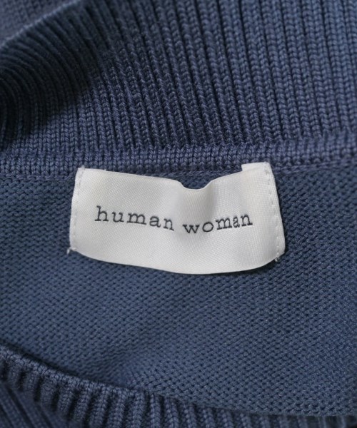 HUMAN WOMAN（ヒューマン　ウーマン）ニット・セーター 青 サイズ:M レディース/2200693464013