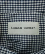 HUMAN WOMAN（ヒューマン　ウーマン）カジュアルシャツ 紺 サイズ:S レディース/2200651485050