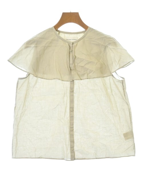 HUMAN WOMAN(ヒューマン　ウーマン)ブラウス ベージュ サイズ:M/2200653034041