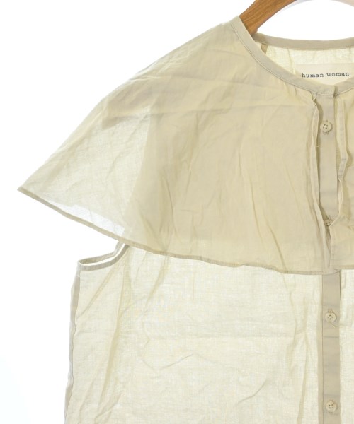 HUMAN WOMAN（ヒューマン　ウーマン）ブラウス ベージュ サイズ:M レディース/2200653034041