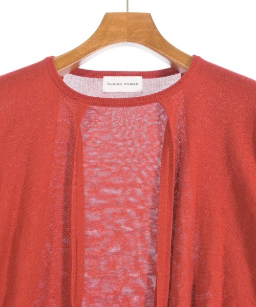 HUMAN WOMAN（ヒューマン　ウーマン）ベスト/ノースリーブ 赤 サイズ:M レディース/2200659174178