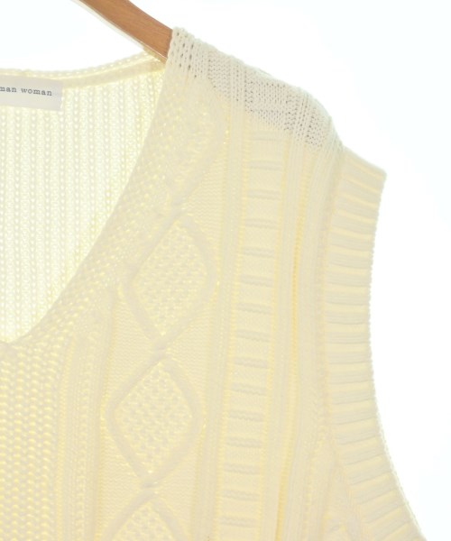 HUMAN WOMAN（ヒューマン　ウーマン）ベスト 白 サイズ:M レディース/2200707906041