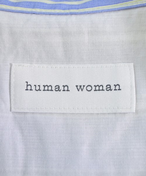 HUMAN WOMAN（ヒューマン　ウーマン）カジュアルシャツ 青 サイズ:M レディース/2200711818057
