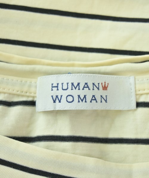 HUMAN WOMAN（ヒューマン　ウーマン）Tシャツ・カットソー 白 サイズ:M レディース/2200700131112