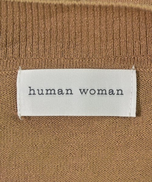 HUMAN WOMAN（ヒューマン　ウーマン）ニット・セーター 茶 サイズ:M レディース/2200710746078
