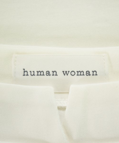 HUMAN WOMAN（ヒューマン　ウーマン）Tシャツ・カットソー 白 サイズ:M レディース/2200711797031