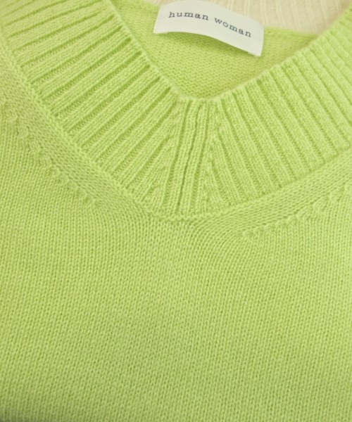 HUMAN WOMAN（ヒューマン　ウーマン）ニット・セーター 緑 サイズ:M レディース/2200625392087