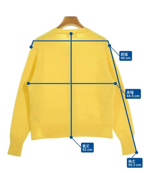 HUMAN WOMAN（ヒューマン　ウーマン）カーディガン 黄 サイズ:M レディース/2200625392094