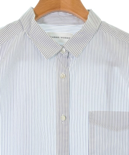 HUMAN WOMAN（ヒューマン　ウーマン）カジュアルシャツ 白 サイズ:M レディース/2200646090054