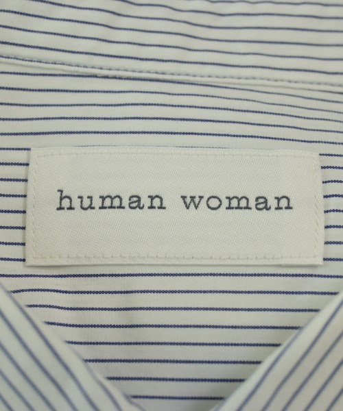 HUMAN WOMAN（ヒューマン　ウーマン）カジュアルシャツ 白 サイズ:M レディース/2200646090054