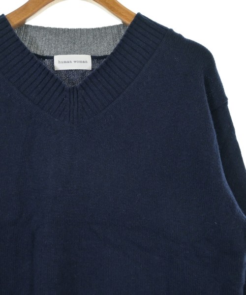 HUMAN WOMAN（ヒューマン　ウーマン）ニット・セーター 紺 サイズ:M レディース/2200651496131