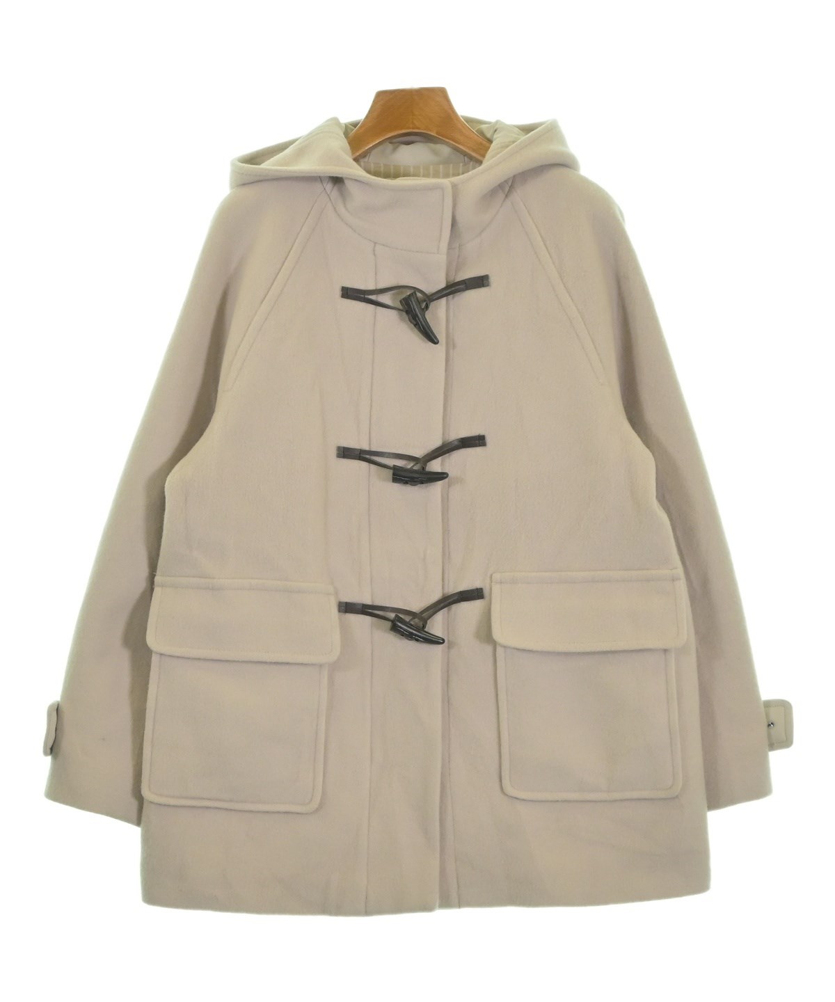 未使用human woman ベージュ ダッフルコート HUMAN WOMAN（ヒューマン ウーマン）ダッフルコート ベージュ サイズ:M