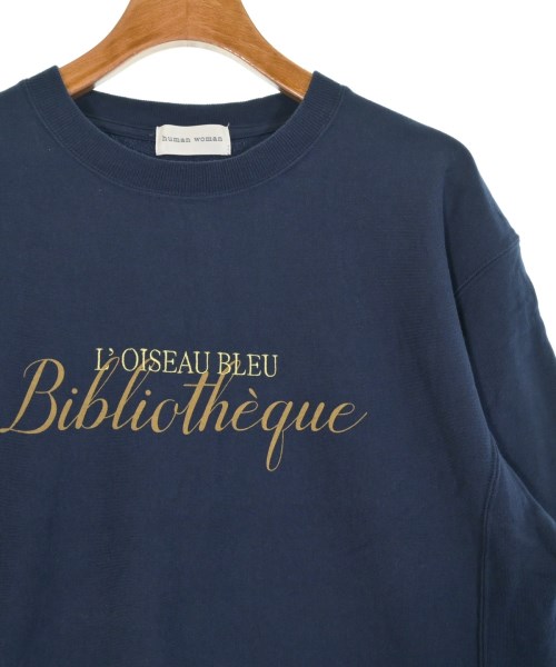 HUMAN WOMAN（ヒューマン　ウーマン）スウェット 紺 サイズ:M レディース/2200649962068