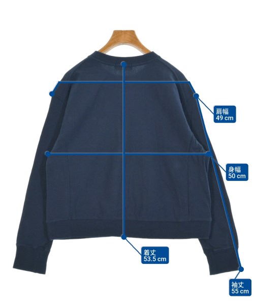 HUMAN WOMAN（ヒューマン　ウーマン）スウェット 紺 サイズ:M レディース/2200649962068