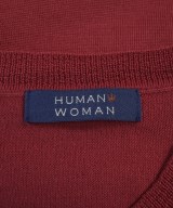 HUMAN WOMAN（ヒューマン　ウーマン）カーディガン 赤 サイズ:M レディース/2200649962174
