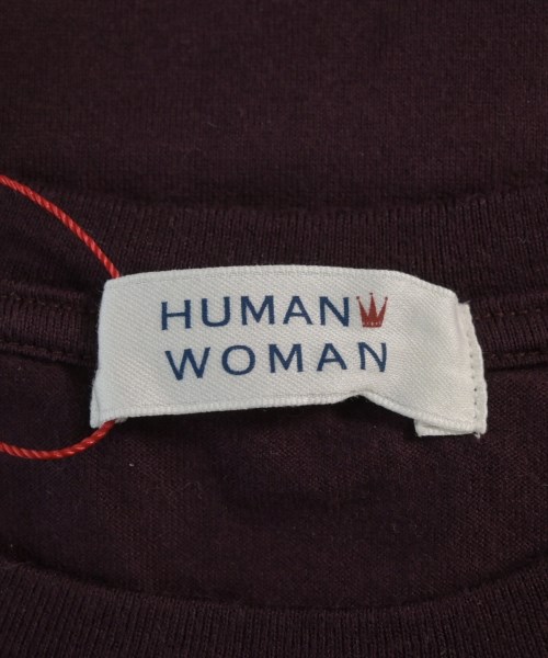HUMAN WOMAN（ヒューマン　ウーマン）Tシャツ・カットソー 紫 サイズ:M レディース/2200649962181