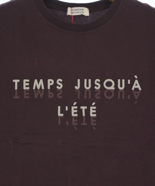 HUMAN WOMAN（ヒューマン　ウーマン）Tシャツ・カットソー 紫 サイズ:M レディース/2200649962181