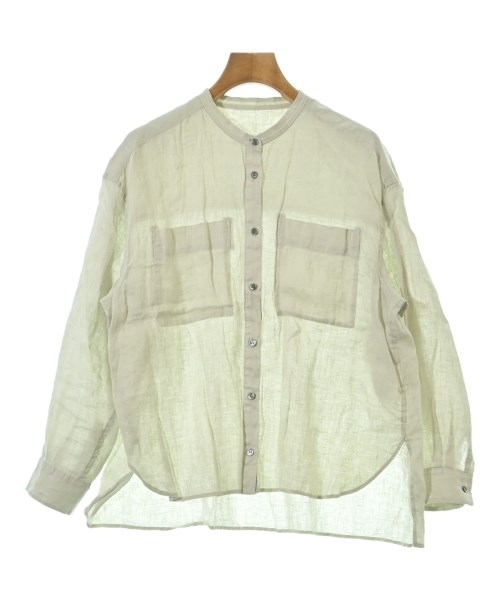 HUMAN WOMAN(ヒューマン　ウーマン)カジュアルシャツ ベージュ サイズ:S/2200649962310