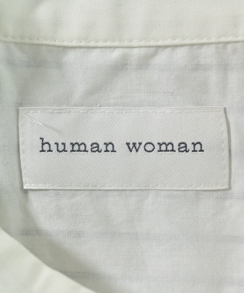 HUMAN WOMAN（ヒューマン　ウーマン）カジュアルシャツ 白 サイズ:M レディース/2200649962327