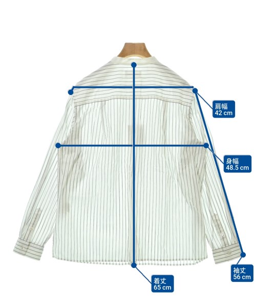 HUMAN WOMAN（ヒューマン　ウーマン）カジュアルシャツ 白 サイズ:M レディース/2200649962327