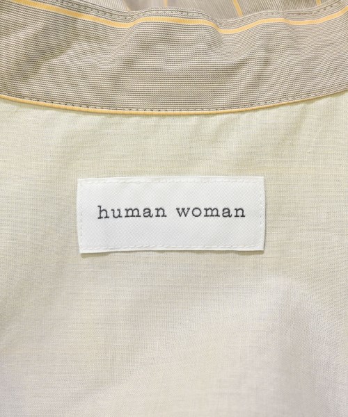 HUMAN WOMAN（ヒューマン　ウーマン）カジュアルシャツ ベージュ サイズ:M レディース/2200702234033