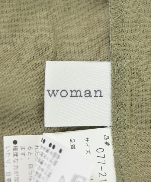 HUMAN WOMAN（ヒューマン　ウーマン）シャツワンピース カーキ サイズ:M レディース/2200701133054
