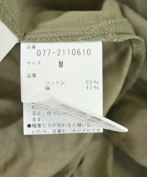 HUMAN WOMAN（ヒューマン　ウーマン）シャツワンピース カーキ サイズ:M レディース/2200701133054