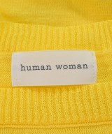 HUMAN WOMAN（ヒューマン　ウーマン）ニット・セーター 黄 サイズ:M レディース/2200704052031