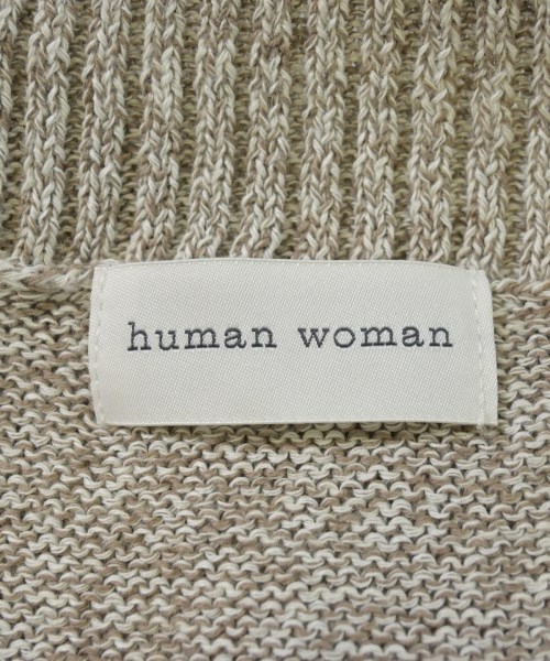 HUMAN WOMAN（ヒューマン　ウーマン）ニット・セーター ベージュ サイズ:M レディース/2200705643191