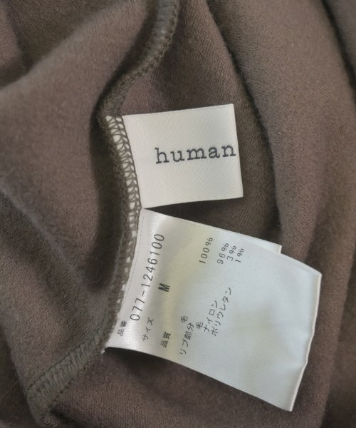 HUMAN WOMAN（ヒューマン　ウーマン）ワンピース 茶 サイズ:M レディース/2200655668039