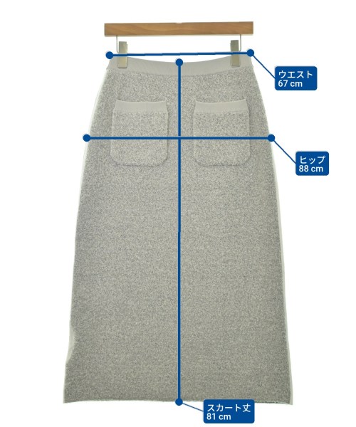 HUMAN WOMAN（ヒューマン　ウーマン）ロング・マキシ丈スカート グレー サイズ:M レディース/2200669472028