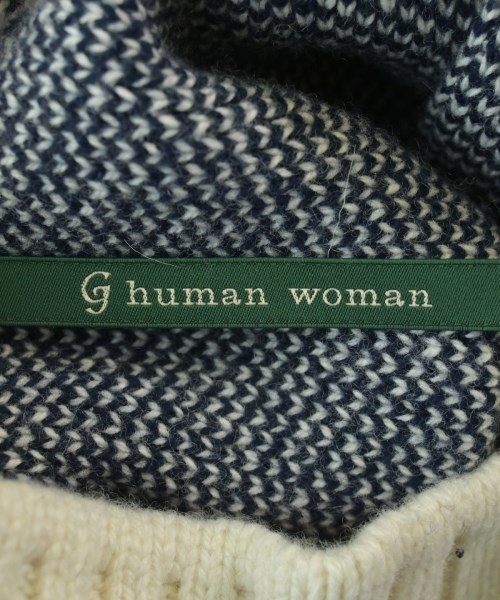 HUMAN WOMAN（ヒューマン　ウーマン）ニット・セーター 紺 サイズ:M レディース/2200669472110