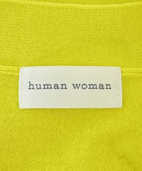 HUMAN WOMAN（ヒューマン　ウーマン）カーディガン 黄 サイズ:M レディース/2200669472134