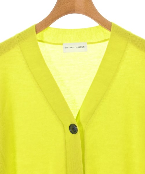 HUMAN WOMAN（ヒューマン　ウーマン）カーディガン 黄 サイズ:M レディース/2200669472134