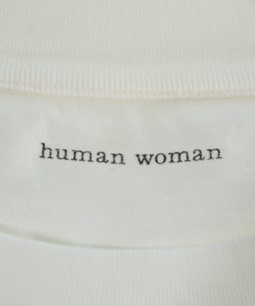 HUMAN WOMAN（ヒューマン　ウーマン）Tシャツ・カットソー 白 サイズ:M レディース/2200667433038