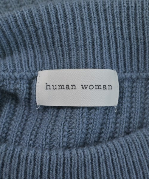 HUMAN WOMAN（ヒューマン　ウーマン）ニット・セーター 青 サイズ:M レディース/2200726179044